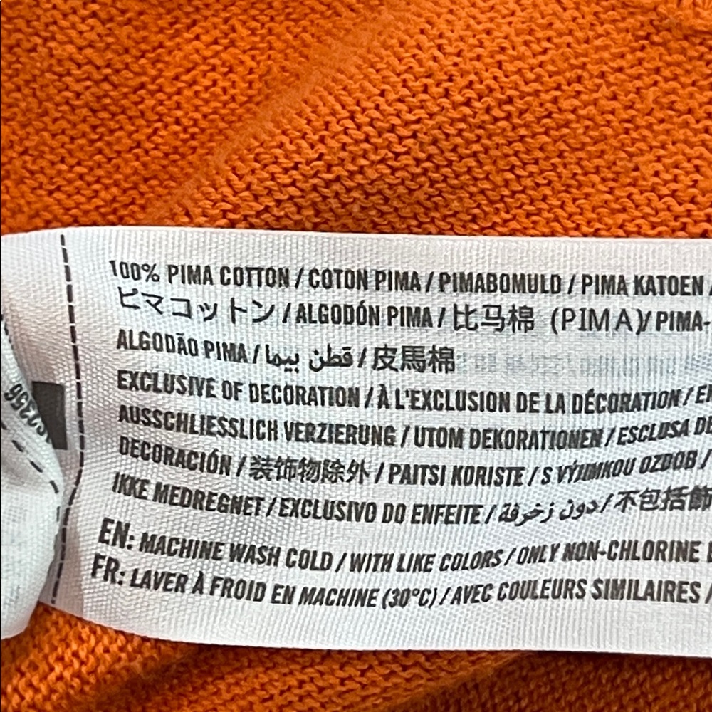 Abercrombie & Fitch Sweatshirt M Orange Moose Graphic Logo Crewneck Soft Preppy - Picture 10 of 10